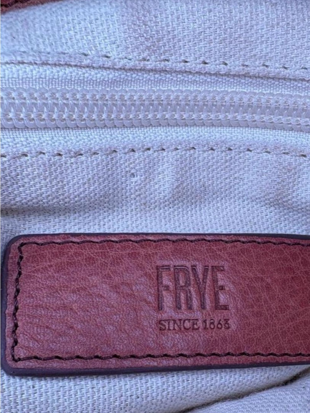 Frye Rose Pink Leather Knot-Handle Shoulder Bag - Picture 6 of 6